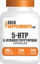 BulkSupplements.com 5-HTP kapslar - 5-Hydroxytryptophan, Amino Acid Supplement - Gluten Free, 1 kapsel per servering, 240 greve (Pack av 1)