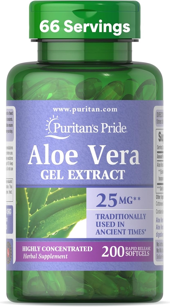 Niềm tự hào của Thanh giáo Aloe Vera chiết xuất 5000 mg-200 Softgels