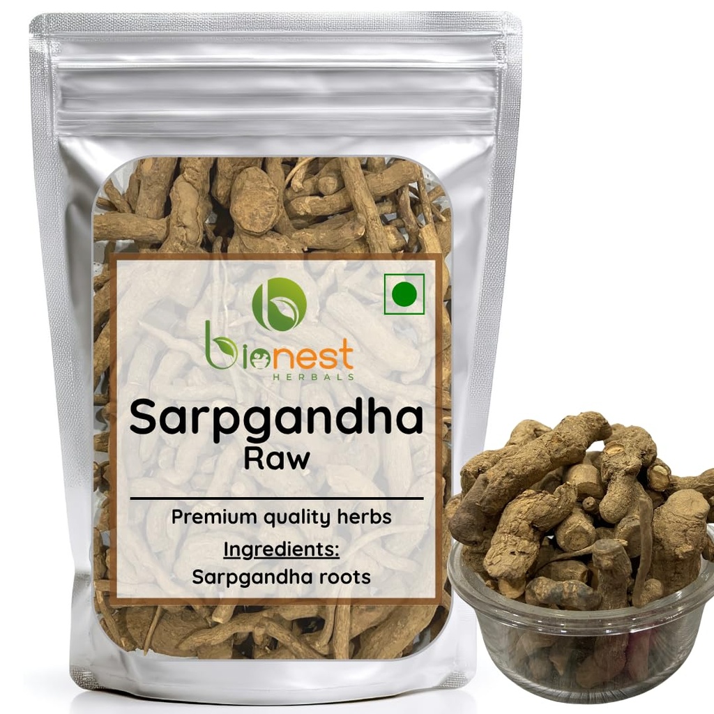 Sarpgandha roots (Raw) -125 g- Asrol Jadd | For BP control, calming & deep sleep - Raw Herb