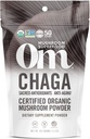 OM MUSHROOM SUPERFOOD Chaga Organic Mushroom Powder, 3.5 Ounce, 50 Servings, US Grown, Sacred Antioxidants & Immune Support, Superfood Mushroom Supplement