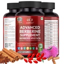 Comfort Advanced Berberine Supplement, Berberis Aristata, 1300mg, 8 in 1 Formula, 60 Veg Capsules, Pack of 2