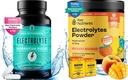KEY NUTRIENTS Hydration & Energy Electrolyte Bundle – Electrolyte Tablets & Tropical Peach Mango Multivitamin Powder, Sugar-Free