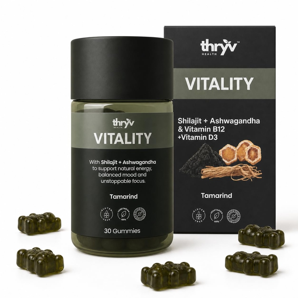 Vitality Gummies with Shilajit & Ashwagandha, 30 Gummies