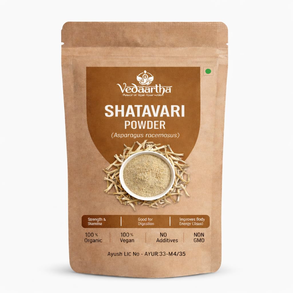Pure Shatavari Powder for Women's Health & Vitality - Ayurvedic Supplement