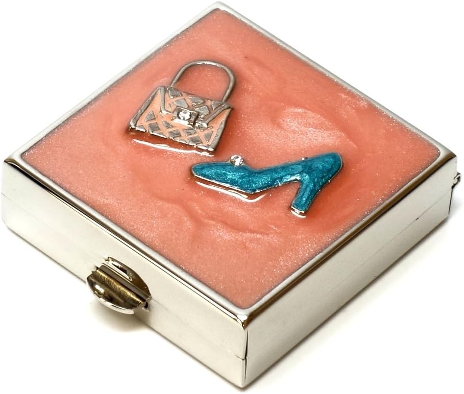 9311 สแควร์ Pill Piele Box Coverer Pink Blue Women Profile Profile Profile Purse Purkee Pocker Daily Portable Medicial Box Medication Supplement Labout