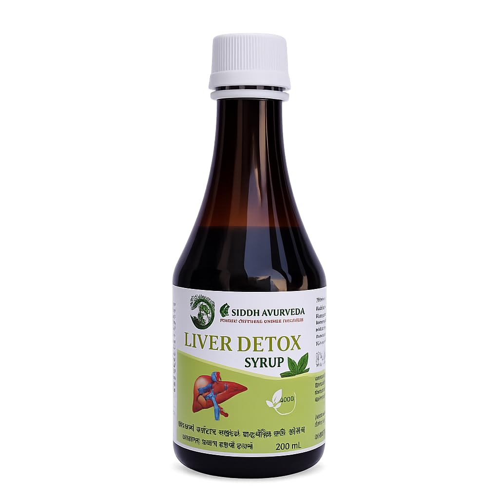 Liver Detox Syrup 200ml – Herbal Liver Cleanse, Supports Detoxification, Improves Digestion, Protects Liver Function & Boosts Metabolism | Natural Ayurvedic Liver Tonic (Liver Detox Syrup)