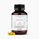 JSHealth High Strength Fish Oil. 900mg Omega-3 per Capsule with 540mg EPA and 360mg DHA. Wild-Caught, Friend of the Sea Certified, Vanilla Coated. No Fishy Aftertaste (60 Capsules)