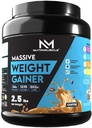 Nutrimuscle Massive Weight Gainer – 2.5 lbs (1.134 Kg) | Coffee Flavour | Mass & Muscle Gainer with Complex Carbs & Protein Blend | For Men & Women