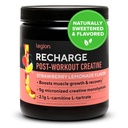 LEGION Recharge Post Workout Drink - Micronized Creatine Monohydrate Natural Post Workout Recovery Drink - Muscle Builder & Recovery Booster Post Workout Supplements (Strawberry Lemonade, 30 Servings)