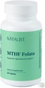 NATALIST MTHF Folate 1000 mcg (L-5-MTHF) soporta fertilidade saudable e embarazo para as mulleres - suplemento diario de Folato para a saúde reprodutiva e desenvolvemento fetal - Vegan, Gluten-Free - 60 tabletas