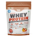 WILD BUCK Premier Whey Protein Concentrate 100%, 24G High Protein, 5.43G Bcaa, 11.53G Eaa & Added Digestive Enzymes|Muscle-Building Whey Protein Powder|For Men & Women [1Kg, Strawberry Mango]