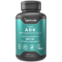 Naturalis Vegan Vitamin ADK with 50mg Tocotrienol and CoQ-10 | Nano-Emulsified in EVOO for Better Absoprtion | Non-GMO, Soy Free and Vegan Society Certified | 180 Veggie Softgels (Carrageenan Free)