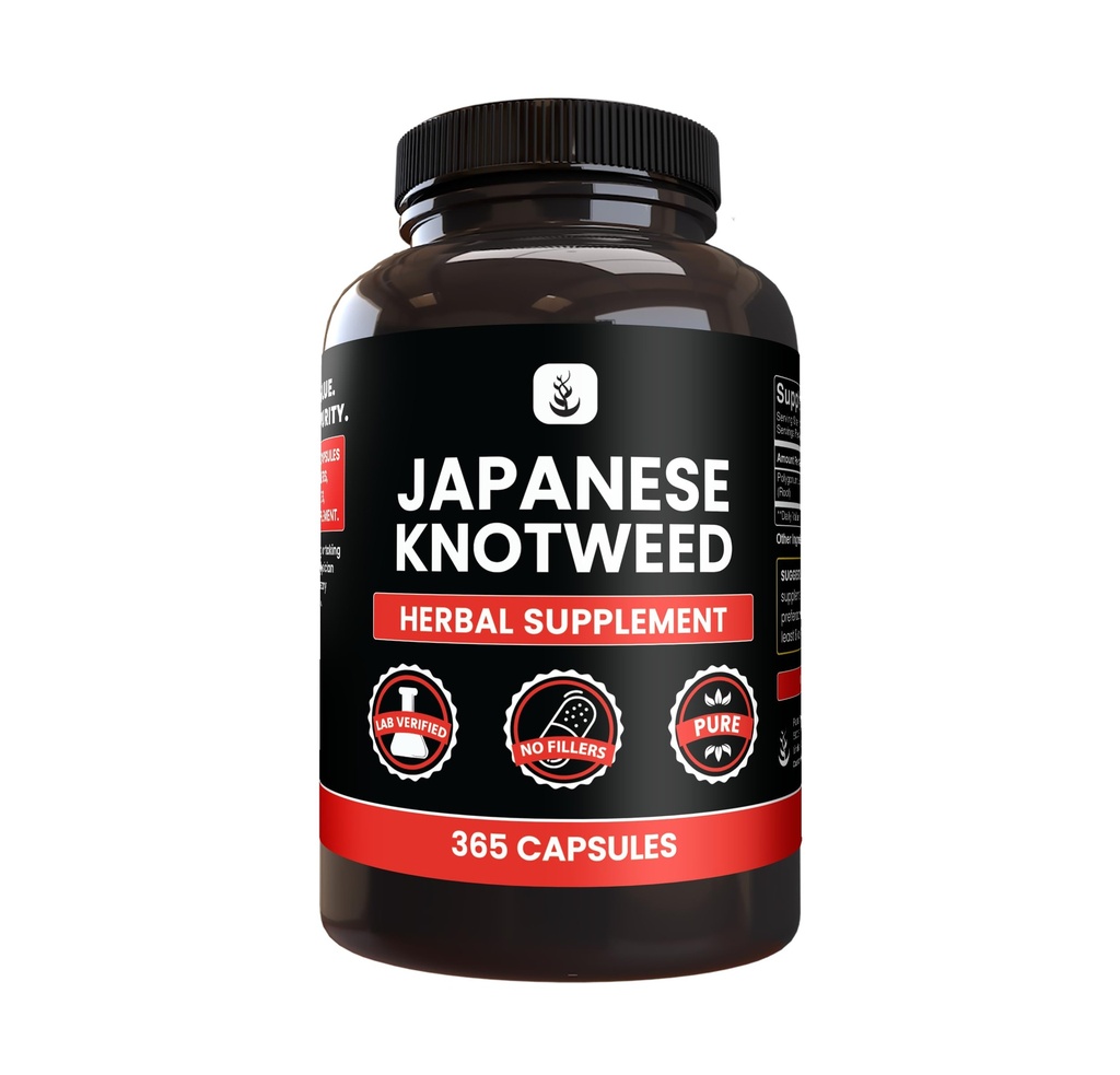 Pure Original Ingredients Japanese Knotweed, (365 Capsules) No Magnesium Or Rice Fillers