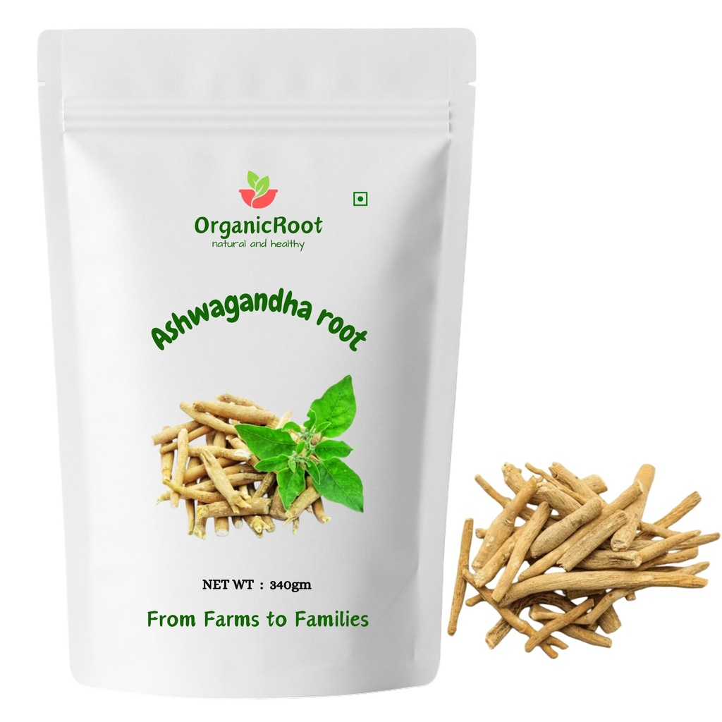 Ashwagandha Root Whole 340g | Super Herb,100% Natural, Chemical-Free, Ayurvedic Supplement