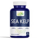 FITNESS VEDA Thyroid Support Supplement | Organic Sea Kelp Capsules for Thyroid Function, Metabolism & Energy Support | Herbal Thyroid Care | 90 Veg Capsules