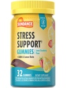Sundance Stress Support Gummies | with GABA and Lemon Balm | Lemon Strawberry Flavor | 32 Count | Non-GMO & Gluten Free