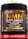 Clean Nutra NMN Supplement 500mg Trans Resveratrol Spermidine Quercetin TMG CoQ10 Complex — Cellnova NAD+ Support All-in-One Longevity Stack for Men and Women — 60 Vegetarian Capsules