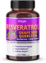 Resveratrol with Grape Seed + Quercetin Berberine + Milk Thistle Powerful Anti-Aging - USA Made &quot; Tested (150-day Supply (Pack of 1)
