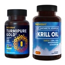 BioEmblem Antarctic Krill Oil Supplement Turmeric Curcumin with Clinically Studied TurmiPure