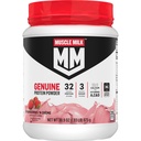 Muscle Milk Genuine Protein Powder, Strawberries ‘N Crème, 1.93 Pounds, 13 Servings, 32g Protein, 3g Sugar, Calcium, Vitamins A, C & D, NSF Certified for Sport, Energizing Snack, Packaging May Vary