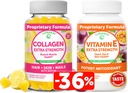 Lunakai Colagen și vitamina E Gummies Bundle - Suplimente anti-GMO pentru bărbați și femei - Gummy naturale cu vitamina C & 250 mg natural VIT E