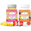 Lunakai Collagen and Vitamin E Gummies Bundle - Non-GMO Anti Aging Supplements for Men & Women - Natural Gummy with Vitamin C & 250 mg Natural VIT E