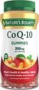 Naturens Bounty CoQ10 Gummies, stöder hjärthälsa, CoQ10 200mg, Peach Mango smak, 60 greve