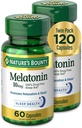 자연의 현상 Melatonin, Relaxation 및 수면 건강, 10mg, 캡슐, 60 Ct (2 팩)를 촉진