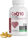 Bronson CoQ10 200 MG produción de enerxía celular de alta potencia, 120 cápsulas vexetarianas
