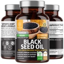 Number One Nutrition N1N Premium Black Seed Oil [Max Strength, 1000 mg] 100% Cold-Pressed Nigela Sativa to Support Digestion, Immune System and Joint Comfort and Mobility, 120 Caps