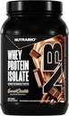 NutraBio 100% Whey Protein Isolate Protéine Poudre, 25g Protéine avec profil complet d'acide aminé, non-OGM, sans soja et sans gluten, faible teneur en glucides, faible teneur en calories en poudre de Whey Protein, chocolat gourmand, 2 Lb