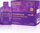 Lipozomální doplněk glutathionu - 500mg glutathionu s PQQ, CoQ10 & Vitamin C - Vysoce absorpční antioxidant pro podporu imunity a energie - Grape Flavor, 30 Pouch