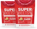 HumanN SuperBeets Heart Chews Avançado - 100mg de CoQ10 Plus Beetroot & Grape Seed Extract, 120 Count