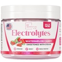 Zero Sugar - Watermelon Candy Electrolytes milteliai - Gaivinantis drėkinimas - Kofeinas Nemokama energija su visomis natūraliomis sudedamosiomis dalimis - Veganas, Keto ir Paleo - Cukrus Nemokamas Elektrolytes Drink Mix - 30 Paslaugos