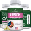 TRUTHICS Quercetin עם Bromelain ו- Zinc 1050 מ"ג - Premium Zinc Quercetin תוספי Immune, Respiratory & Seasonal Support - Non-GMO, Gluten Free - 60 ווג'י קפסולות