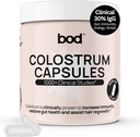 Bod Colostrum Capsules, Colostrum Supplement для підтримки росту шкіри та волосся, Immune Support, Gut Здоров'я, М'язи та Wellness, IgG 30% Pure Superfood Bovine Colostrum таблетки, Нефлаворед, 30 Сервінги
