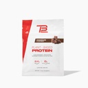 TB12 Plant Based Protein Powder by Tom Brady, 24g of Vegan Pea Protein, Low Sugar, Low Carb, Non-GMO, Meal replacementment, Keto Friendly, Paleo, Sugar Free, Chocolate Flavor (1.12 Ounce / 12 Pack)