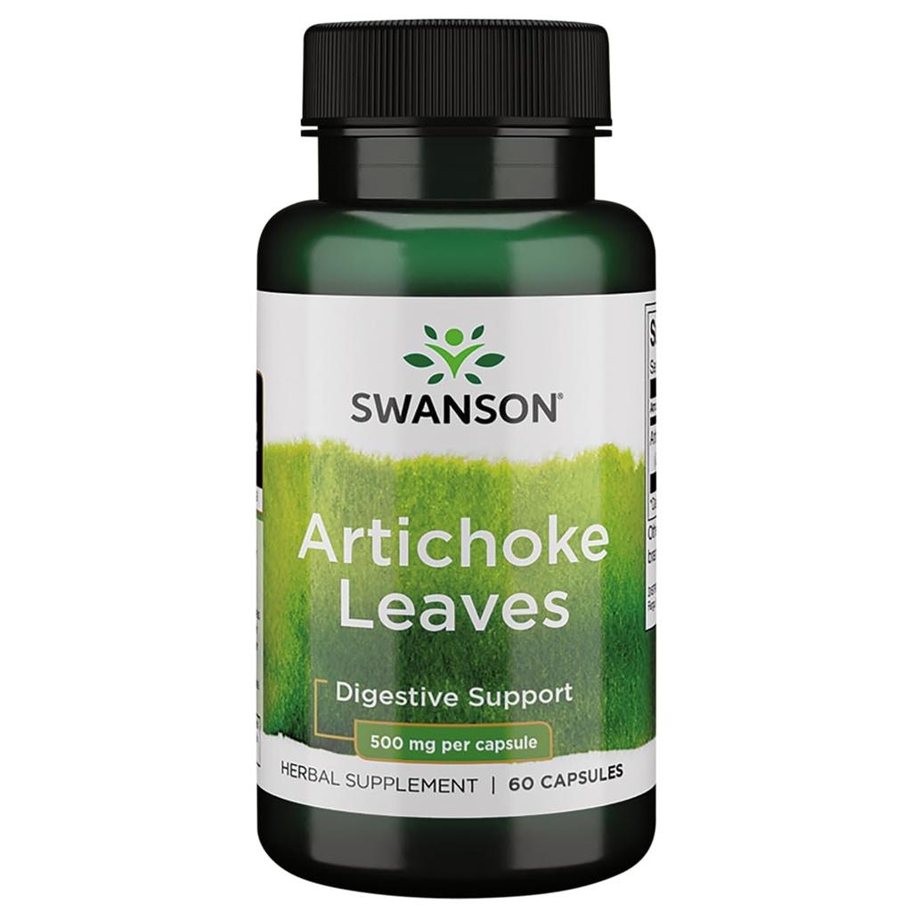 Swanson Artichoke Leaves (Cynara Scolymus) 500 Milligrams 60 Capsules