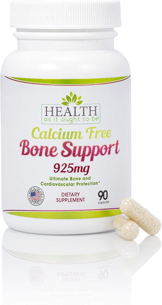 Salute come esso deve essere Calcium gratuito Bone supporto supplemento | Ultimate Bone e protezione cardiovascolare | 90 capsule