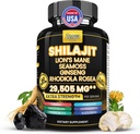 Shilajit and Sea Moss Combo Pure Shilajit for Men and Women Himalayan Shilajit Capsules Extra Strength with Lions Mane, Rhodiola Rosea, Ashwagandha, Cordyceps, Ginseng Plus Turmeric