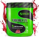 Especies Nutrición Fiberlyze Fiber Supplement, Psyllium Based Soluble & Insoluble Fiber Powder for Healthy Colon, Digestive Functions (Fruit Punch, 30 Servings)