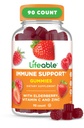 Lifeable Immune Support Gummies for Adult | Elderberry Vitamin C and Zinc | Great Tasting Elderberry Immune Support Supplement Gummies | Immunity Gummies for Adults, Men, Women | 90 Gummies