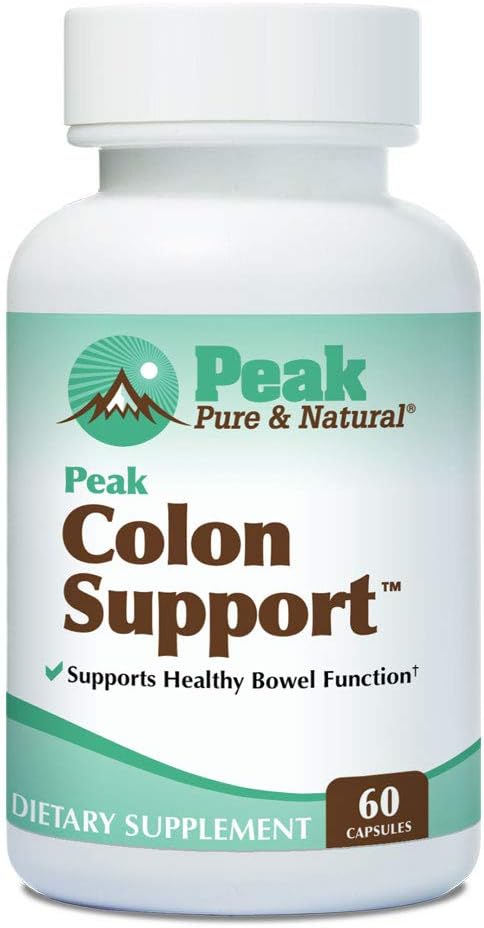 Peak Pure & Natural Colon Support - Digestive Health üçün Colon Cleanse və Detox Supplement - Inulin və Senna Leaf özü ilə Gut Health Support - Fiber, Prebiyotiks və Probiyotiks ilə - 1 Paket