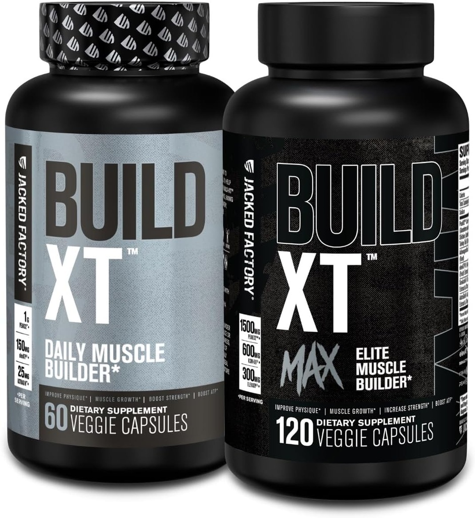 Jacked Factory Build- XT Daily Muscle Builder (60 Greve) Build- XT Max Elite Muscle Builder (120 Greve)
