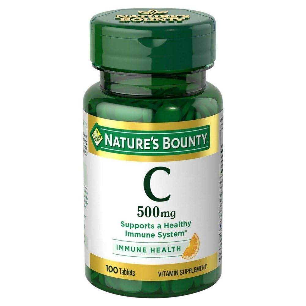 Nature's Bounty Vitamin C 500 mg Tablets 100 ea (Pack of 6)
