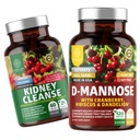 Number One Nutrition N1N Premium D-Mannose [1350mg] with Cranberry & Hibiscus and Kidney Cleanse [21 Potent Herbs] with Cranberry Extract, Astragalus, Uva Ursi, 2 Pack Bundle