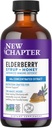 New Chapter Elderberry Syrup, 24 Servierungen, Immunabwehr für Erwachsene & Kinder (2+), 64x Konzentrierte schwarze Elderberry + Throat-Soothing Grade Ein Honig, Non-GMO-Projekt Verifiziert, Glutenfrei