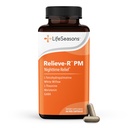 LifeSeasons Relieve-R PM - Eases Nighttime Aches & Discomfort - Relaxes Muscles - Calms The Nervous System - Supports Natural Sleep Cycles & Non Habit Forming - 46 Capsules