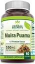 Bí mật của cô Muira Puama 4: 1 Phụ sự kiểu xuất bản 550 Mg  đương nhiên 60 Vegie Capsules