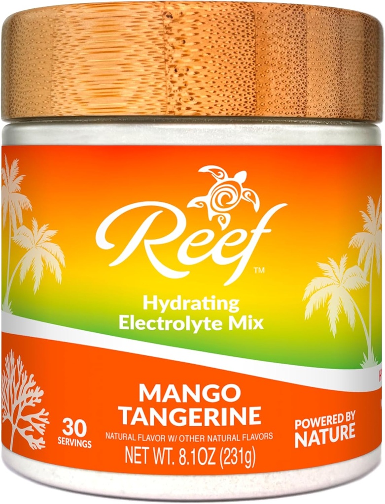 Idratazione Electrolyte Drink Mix - Mango Tangerine, 30 Serve - Polvere di idratazione w/Coconut Acqua - Non OGM, Non Aggiunto Zucchero, 5 Key Electrolytes + Vitamins, Minerali di Trace naturali